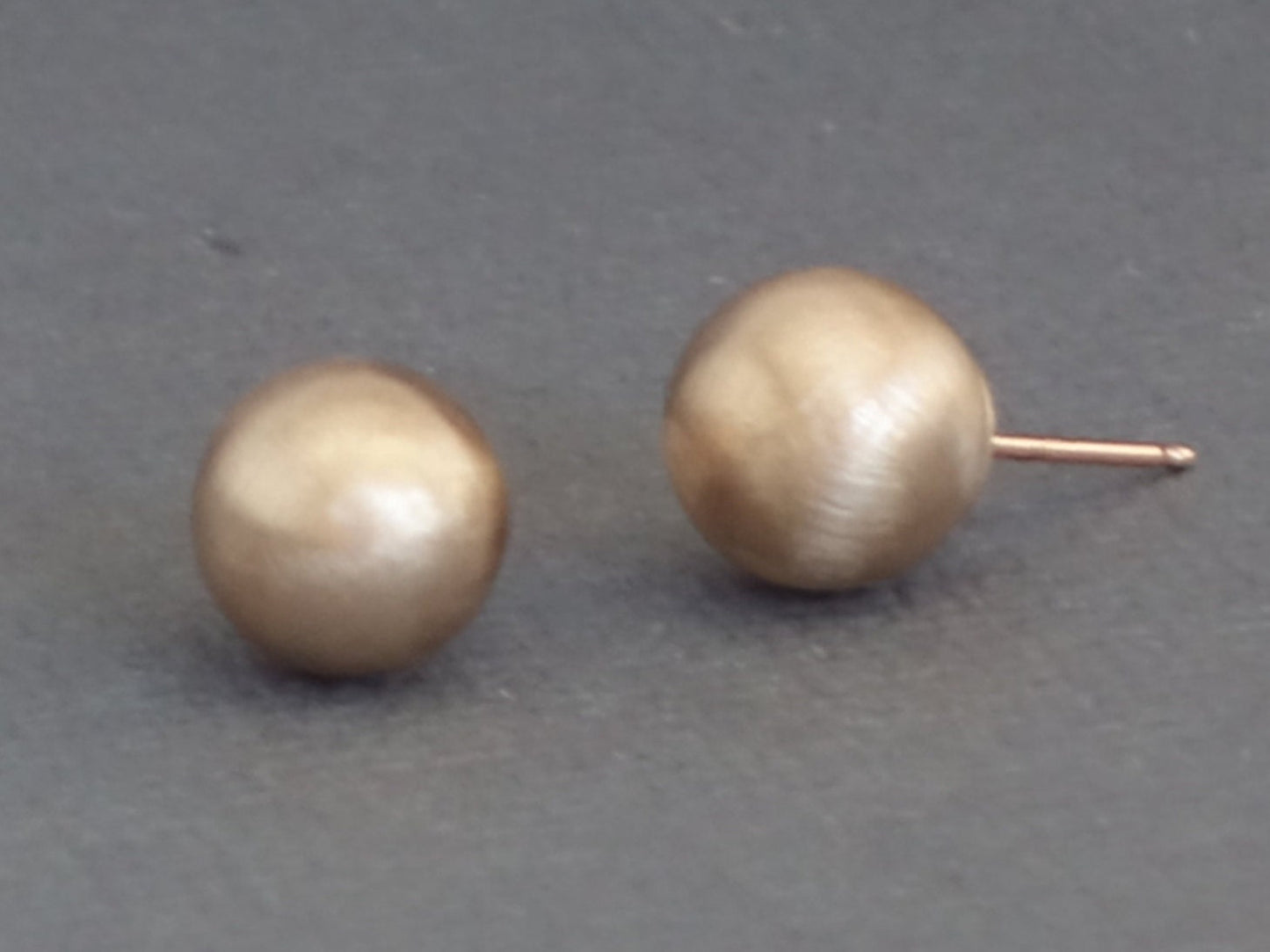 Rose Gold Ball Studs