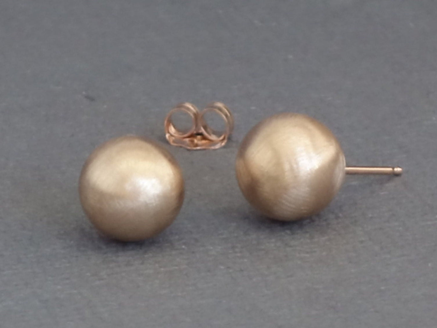 Rose Gold Ball Studs