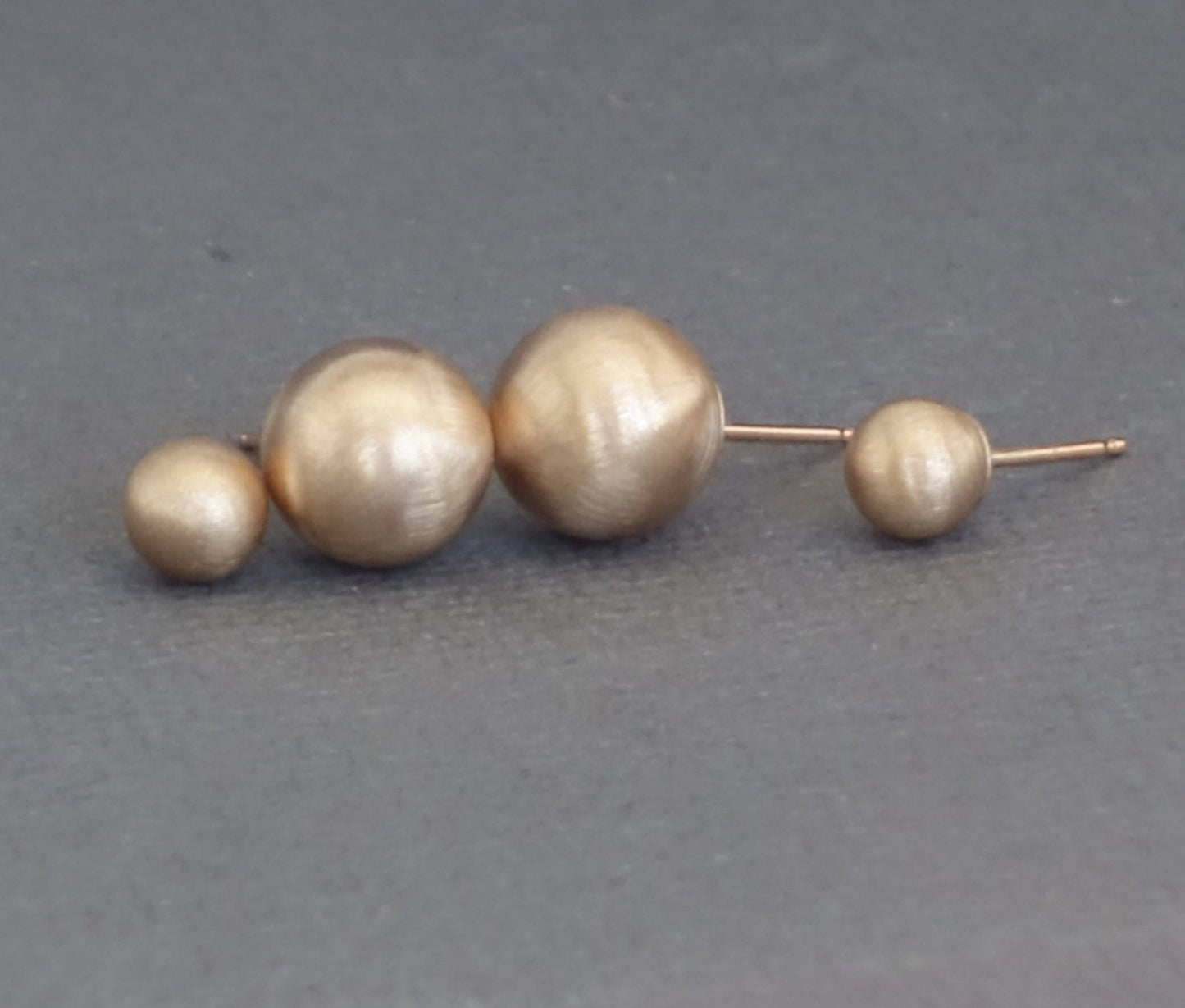 Rose Gold Ball Studs
