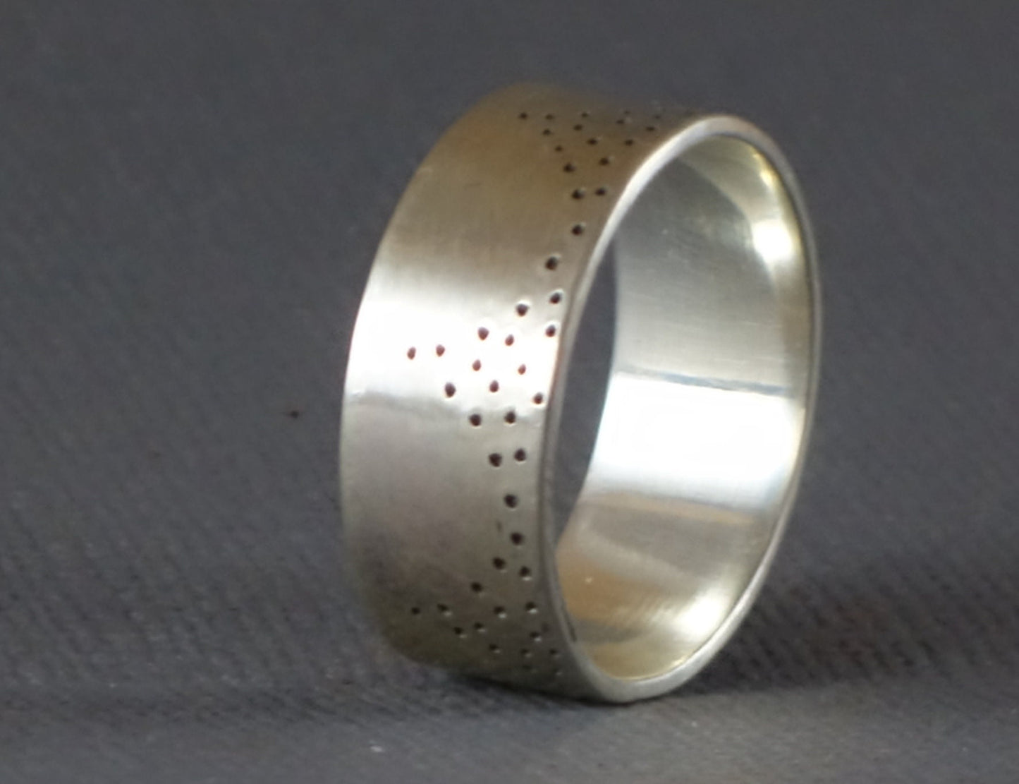Crown Ring, Wide Band Crown, Wide Silver Band