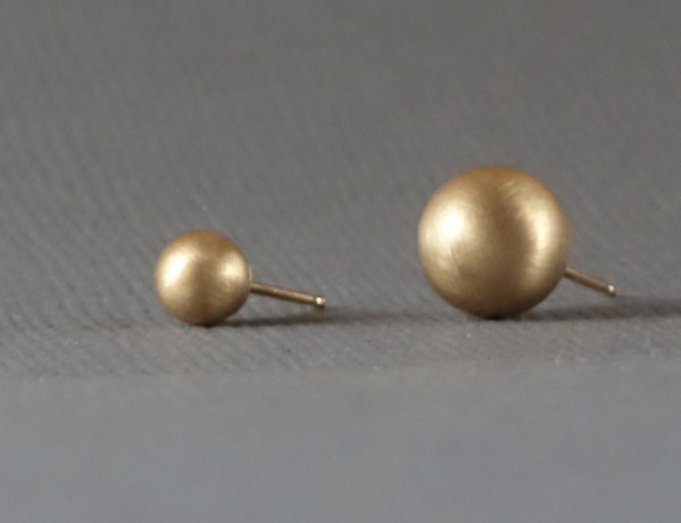 Rose Gold Ball Studs