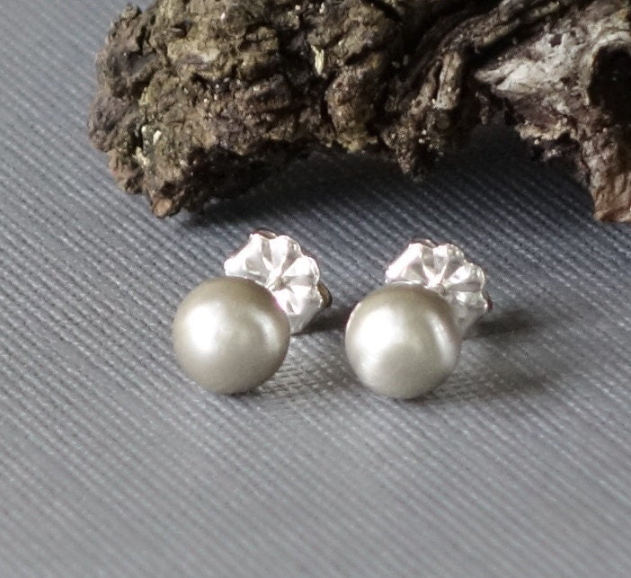 Sterling Silver Studs, Textured Silver Studs, Silver Post Earrings, choose size