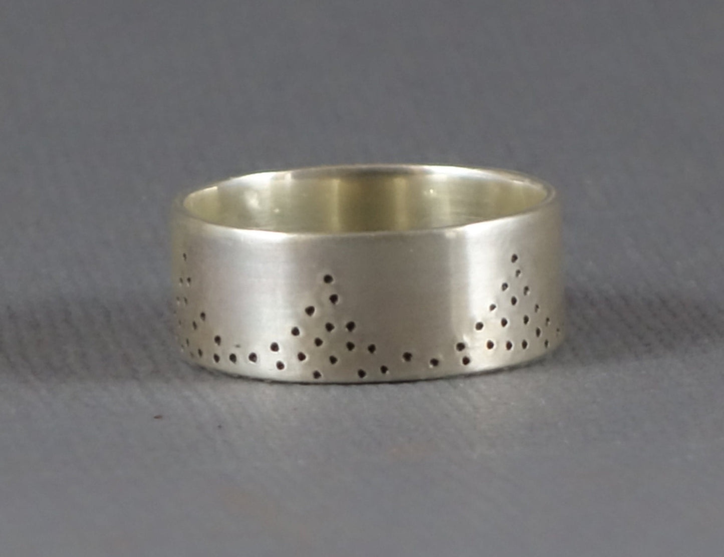Crown Ring, Wide Band Crown, Wide Silver Band